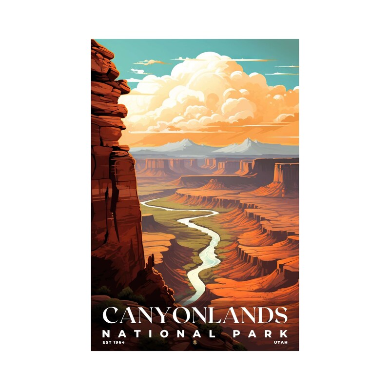 Canyonlands National Park Poster, Travel Art, Office Poster, Home Decor | S7